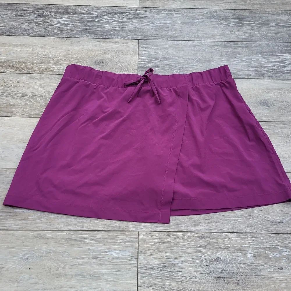 Women's skort with zipper pockets size xxl 2xl fuchsia skirt shorts